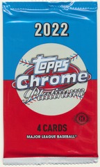 2022 Topps Chrome Platinum Anniversary Edition MLB Baseball HOBBY PACK (4 Cards)